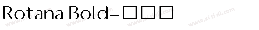 Rotana Bold字体转换